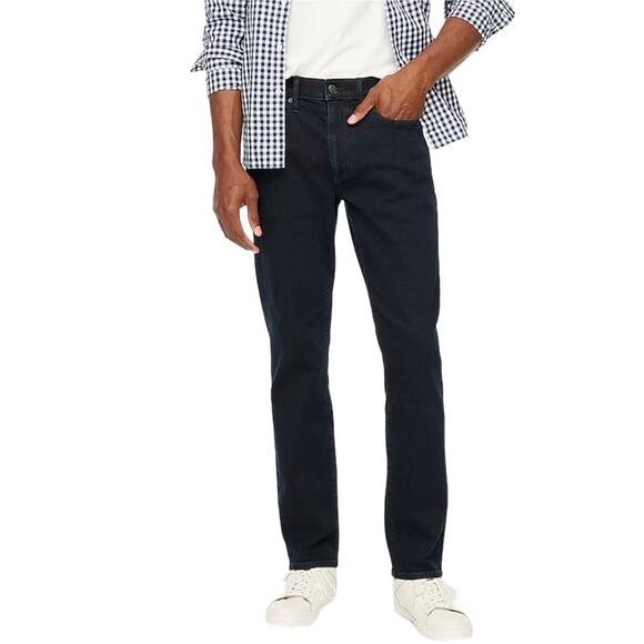 NWT Mens J.Crew Straight-Fit Jean in Dark Harbor Signature Flex Size 32 x 30
